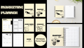 Editable Canva Marketing Planner Template | 100+ Page Business & Social Media Planner