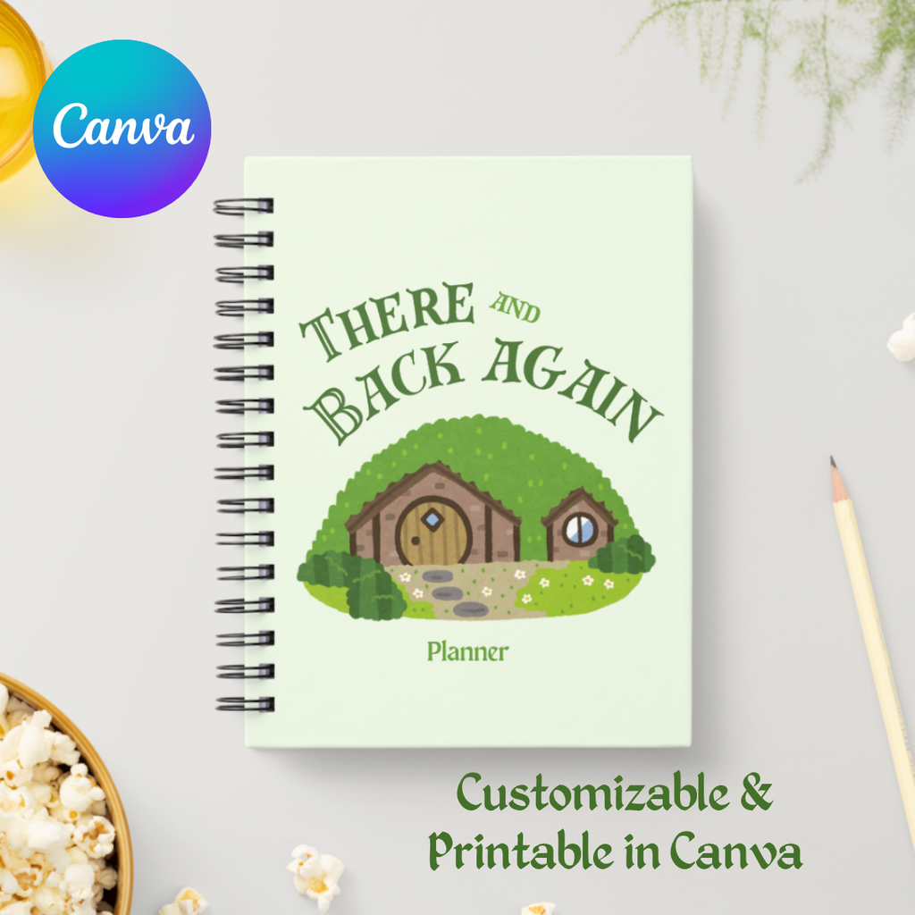 There and Back Again Planner | Cozy Fantasy Digital Planner & Quest Journal