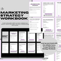 Marketing Strategy Workbook Template | Small Business Marketing Planner | Brand Strategy Guide | Content Planner | Canva Business Workbook